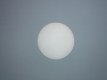 The Sun in fog